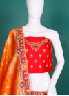 Intriguing Engagement Art Banarasi Silk Designer Lehenga Choli - 1